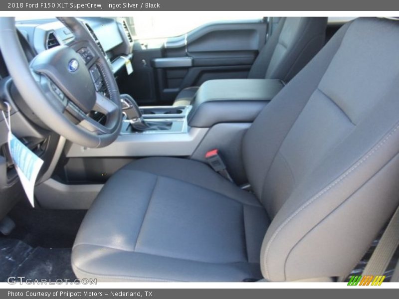 Ingot Silver / Black 2018 Ford F150 XLT SuperCrew