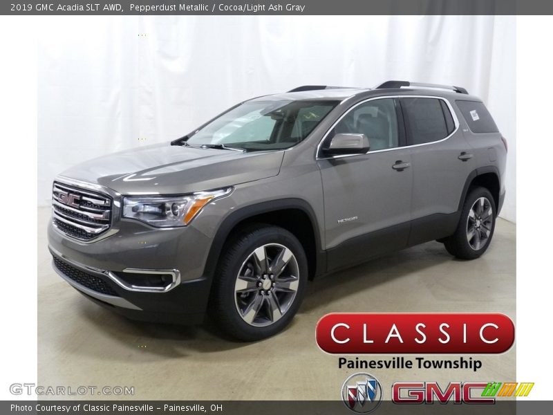 Pepperdust Metallic / Cocoa/Light Ash Gray 2019 GMC Acadia SLT AWD