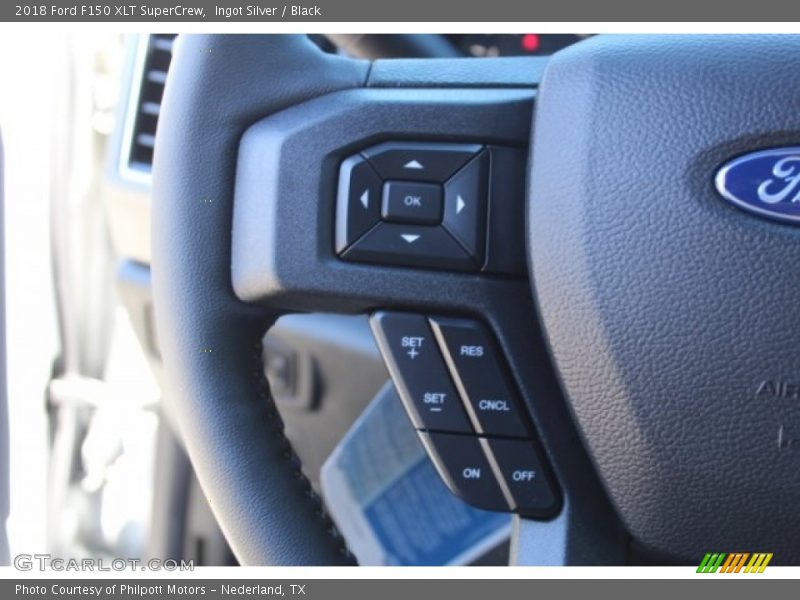Ingot Silver / Black 2018 Ford F150 XLT SuperCrew