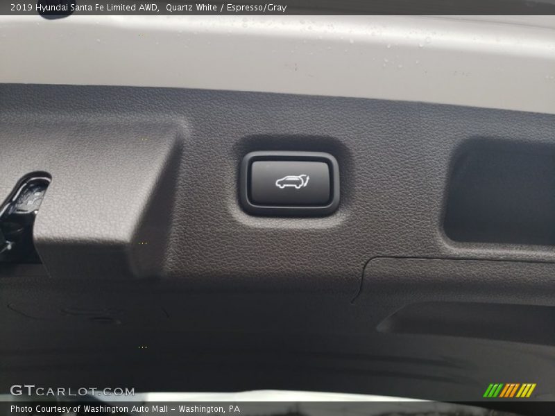 Quartz White / Espresso/Gray 2019 Hyundai Santa Fe Limited AWD
