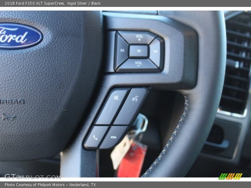 Ingot Silver / Black 2018 Ford F150 XLT SuperCrew