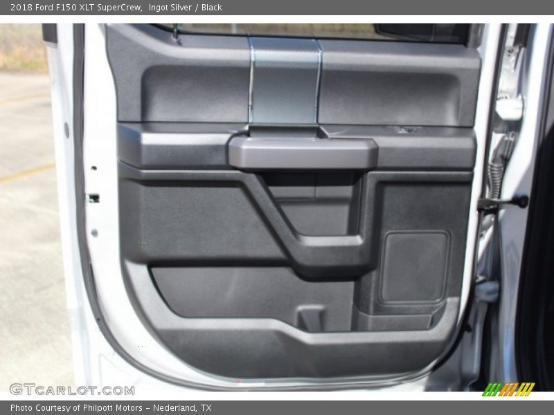 Ingot Silver / Black 2018 Ford F150 XLT SuperCrew