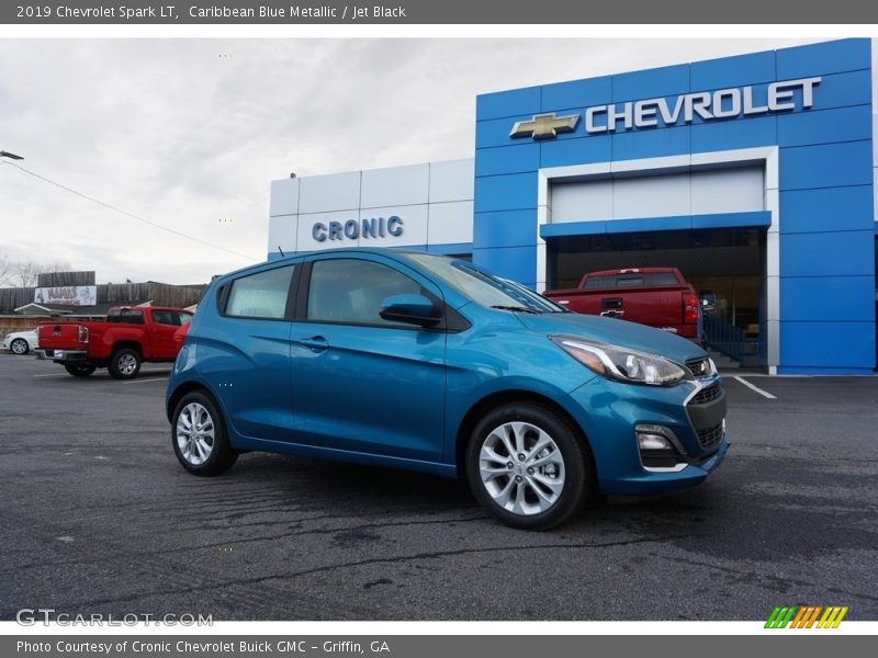 Caribbean Blue Metallic / Jet Black 2019 Chevrolet Spark LT