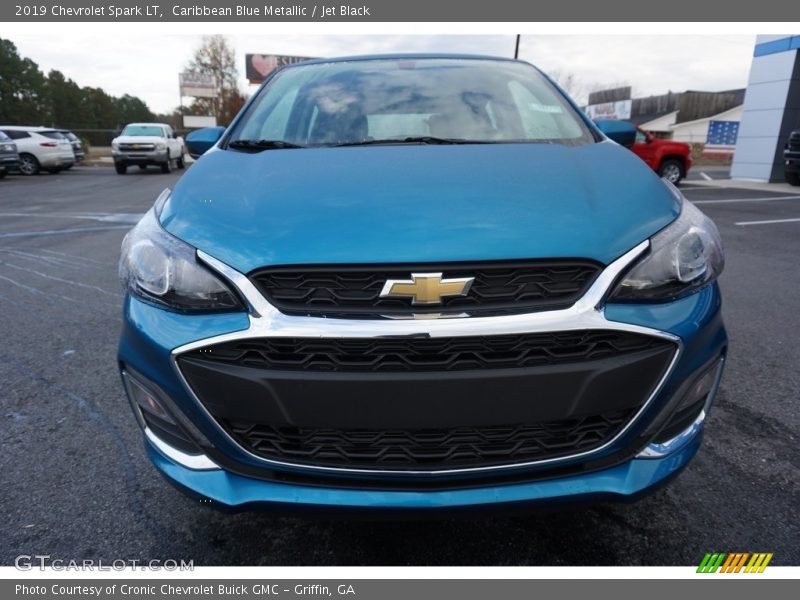 Caribbean Blue Metallic / Jet Black 2019 Chevrolet Spark LT