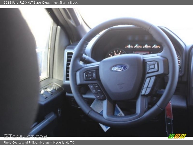 Ingot Silver / Black 2018 Ford F150 XLT SuperCrew