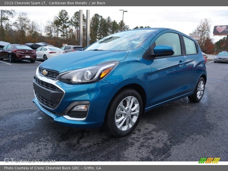 Caribbean Blue Metallic / Jet Black 2019 Chevrolet Spark LT
