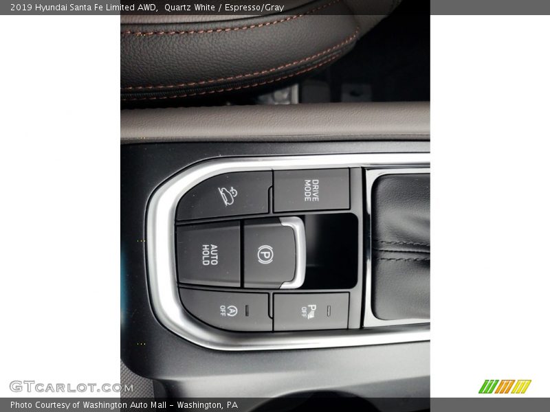 Quartz White / Espresso/Gray 2019 Hyundai Santa Fe Limited AWD