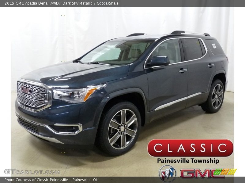 Dark Sky Metallic / Cocoa/Shale 2019 GMC Acadia Denali AWD