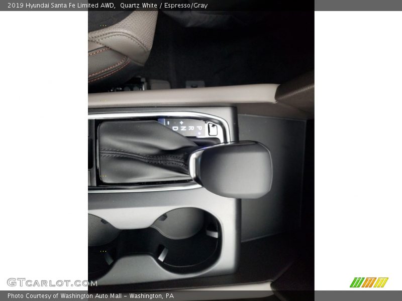 Quartz White / Espresso/Gray 2019 Hyundai Santa Fe Limited AWD