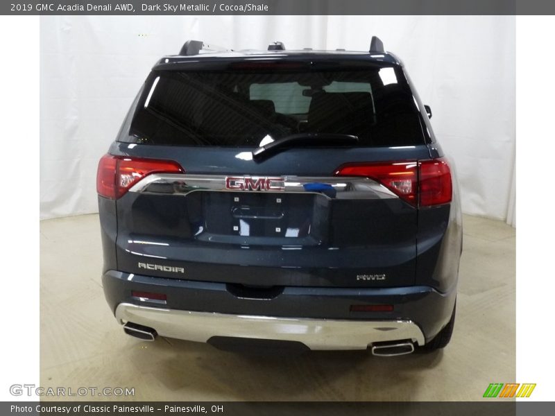 Dark Sky Metallic / Cocoa/Shale 2019 GMC Acadia Denali AWD