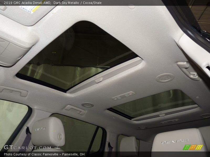 Dark Sky Metallic / Cocoa/Shale 2019 GMC Acadia Denali AWD