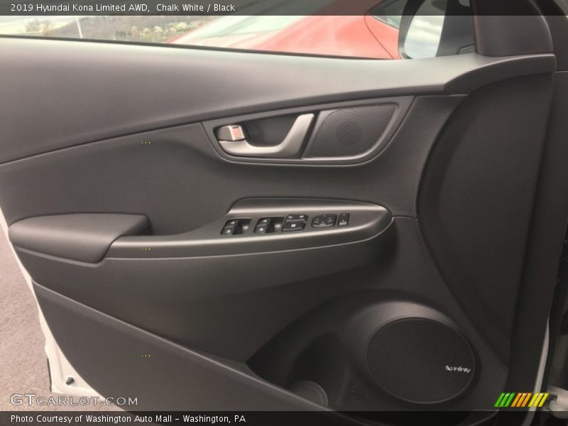 Chalk White / Black 2019 Hyundai Kona Limited AWD