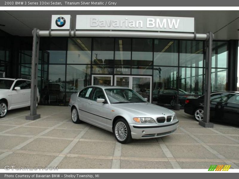 Titanium Silver Metallic / Grey 2003 BMW 3 Series 330xi Sedan