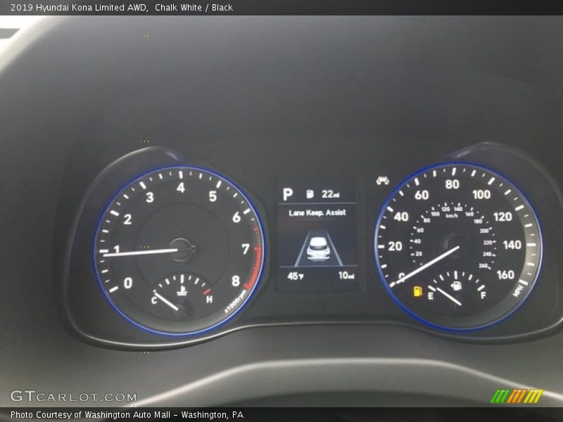Chalk White / Black 2019 Hyundai Kona Limited AWD