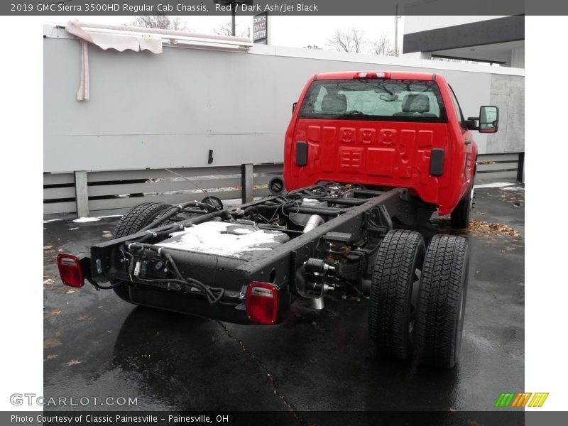 Red / Dark Ash/Jet Black 2019 GMC Sierra 3500HD Regular Cab Chassis