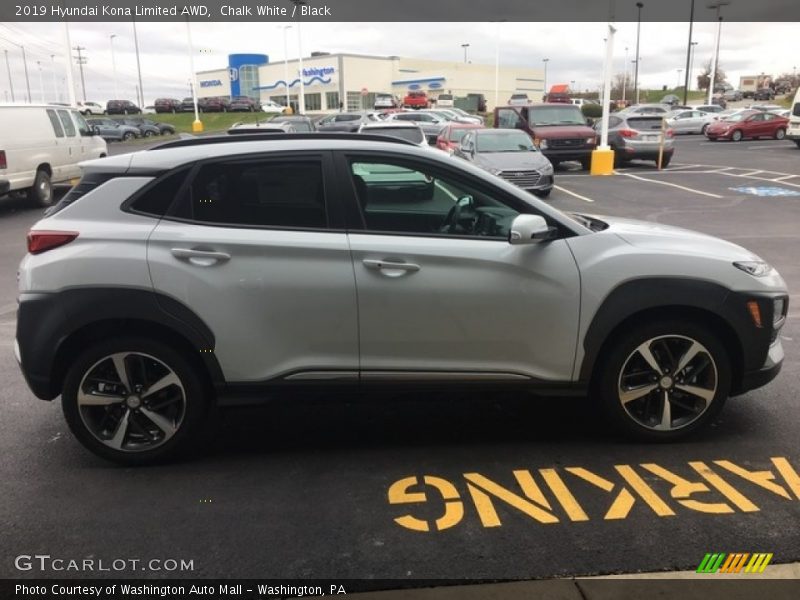 Chalk White / Black 2019 Hyundai Kona Limited AWD