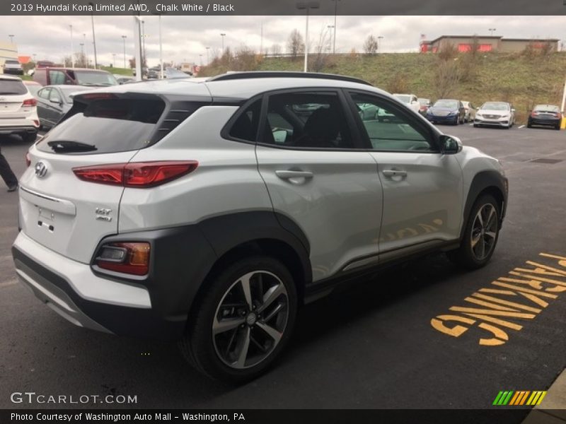 Chalk White / Black 2019 Hyundai Kona Limited AWD