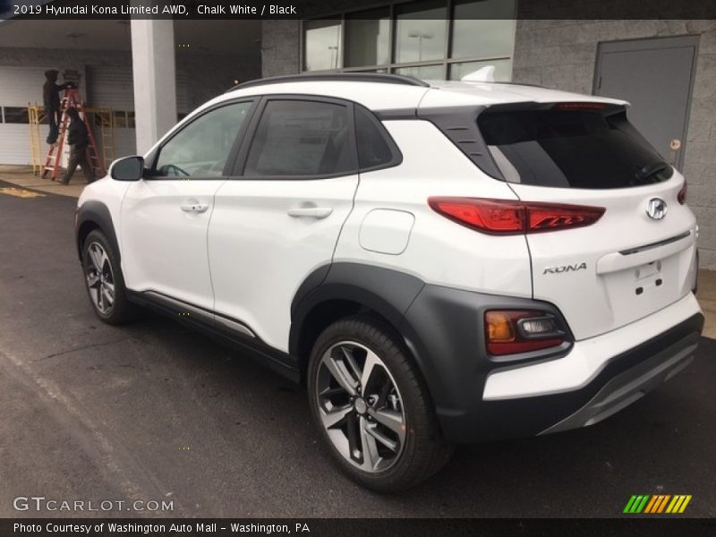 Chalk White / Black 2019 Hyundai Kona Limited AWD