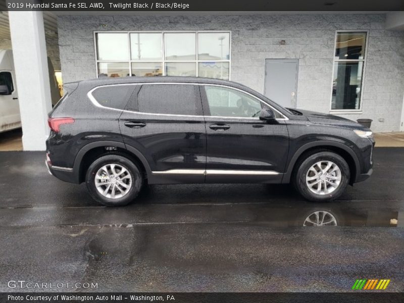 Twilight Black / Black/Beige 2019 Hyundai Santa Fe SEL AWD