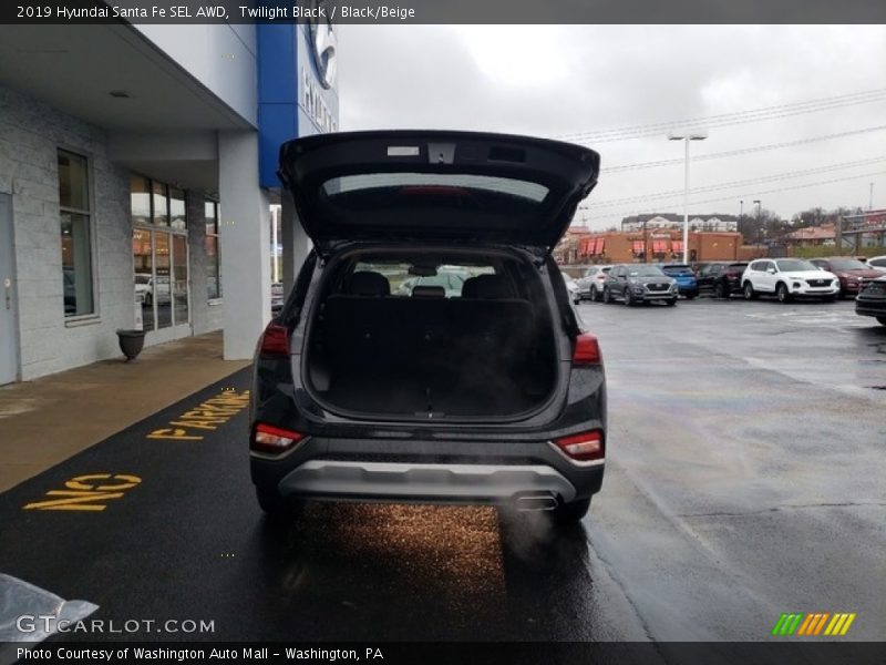 Twilight Black / Black/Beige 2019 Hyundai Santa Fe SEL AWD