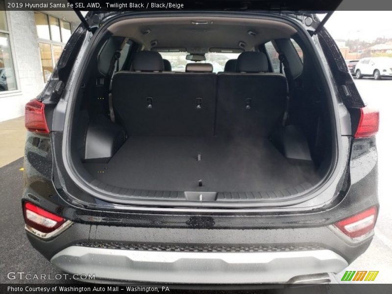 Twilight Black / Black/Beige 2019 Hyundai Santa Fe SEL AWD