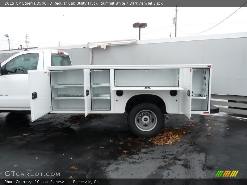 Summit White / Dark Ash/Jet Black 2019 GMC Sierra 3500HD Regular Cab Utility Truck
