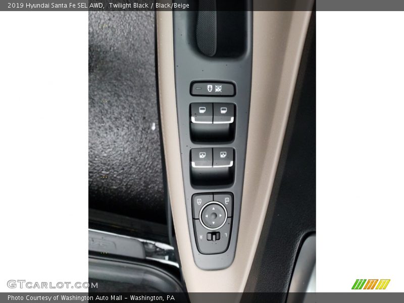 Twilight Black / Black/Beige 2019 Hyundai Santa Fe SEL AWD