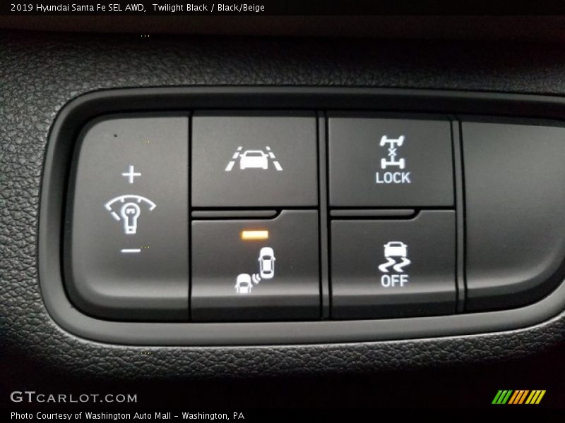 Twilight Black / Black/Beige 2019 Hyundai Santa Fe SEL AWD