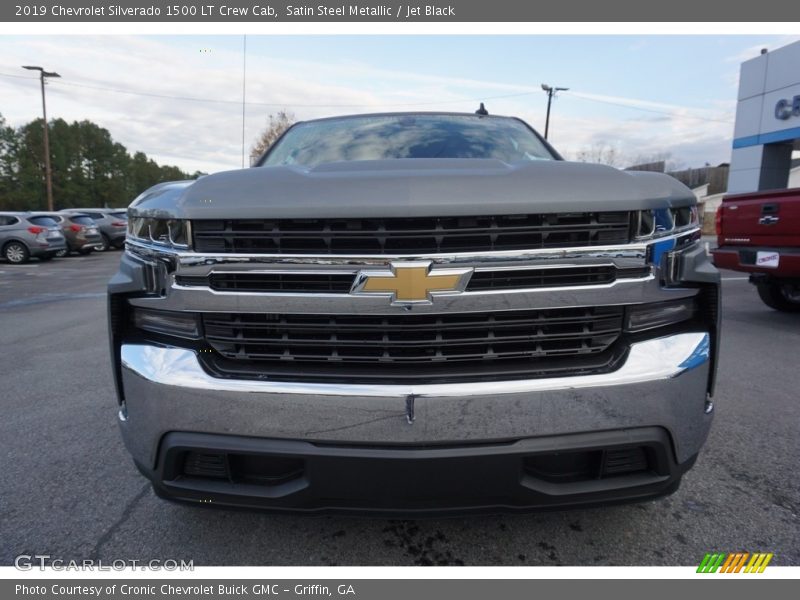 Satin Steel Metallic / Jet Black 2019 Chevrolet Silverado 1500 LT Crew Cab
