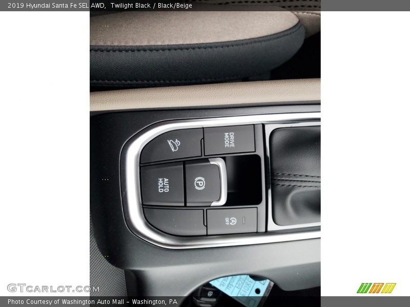 Twilight Black / Black/Beige 2019 Hyundai Santa Fe SEL AWD