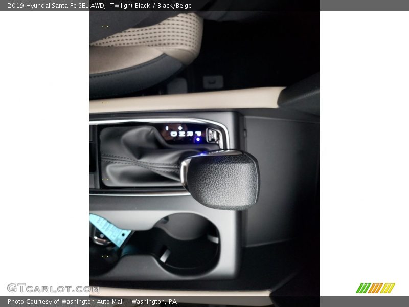 Twilight Black / Black/Beige 2019 Hyundai Santa Fe SEL AWD