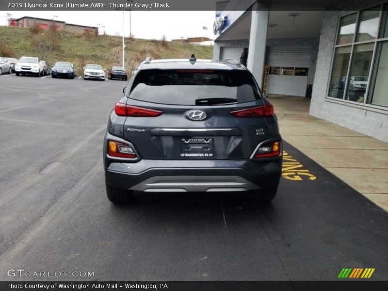 Thunder Gray / Black 2019 Hyundai Kona Ultimate AWD