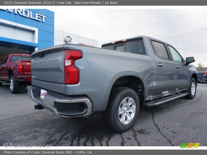 Satin Steel Metallic / Jet Black 2019 Chevrolet Silverado 1500 LT Crew Cab