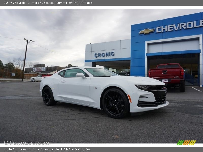 Summit White / Jet Black 2019 Chevrolet Camaro SS Coupe