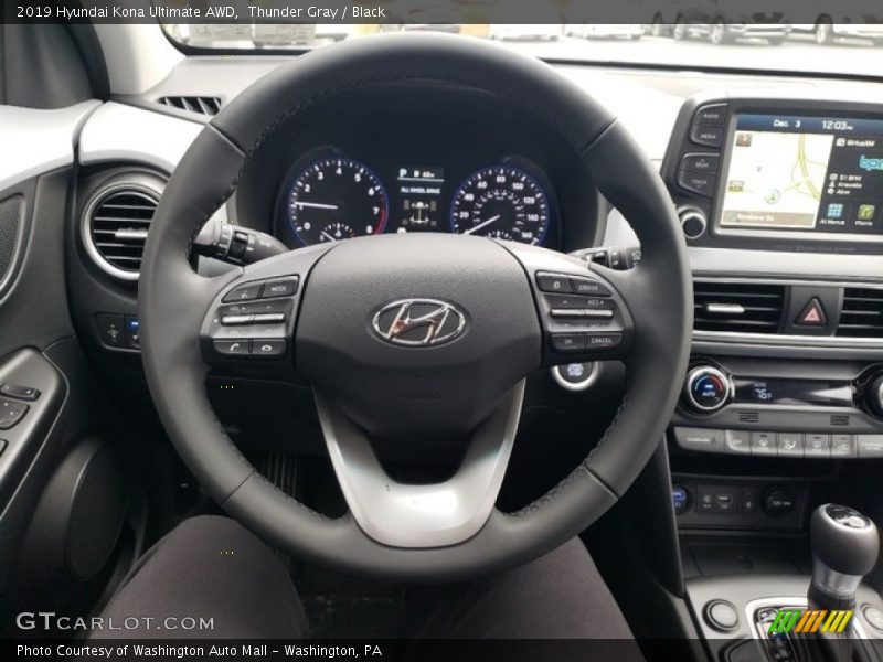 Thunder Gray / Black 2019 Hyundai Kona Ultimate AWD