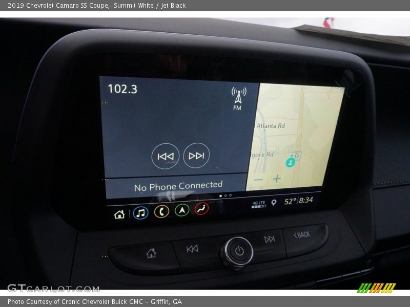 Navigation of 2019 Camaro SS Coupe