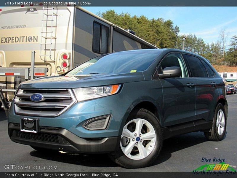 Too Good to Be Blue / Ebony 2016 Ford Edge SE