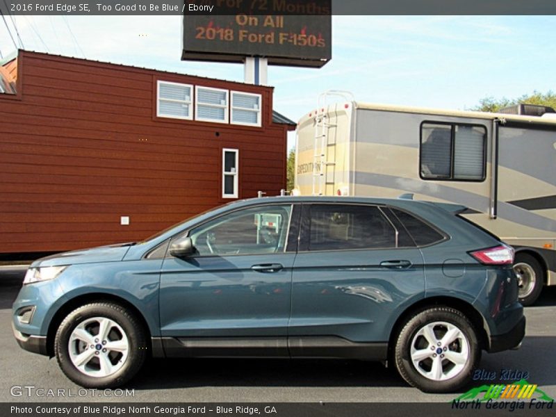 Too Good to Be Blue / Ebony 2016 Ford Edge SE