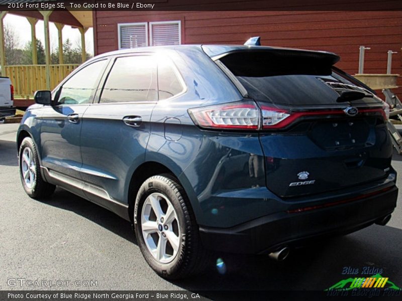 Too Good to Be Blue / Ebony 2016 Ford Edge SE