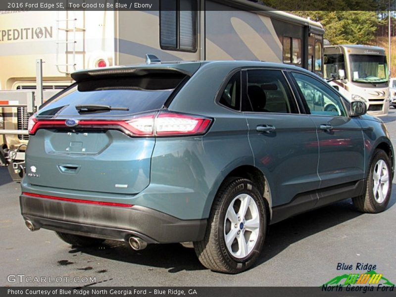 Too Good to Be Blue / Ebony 2016 Ford Edge SE