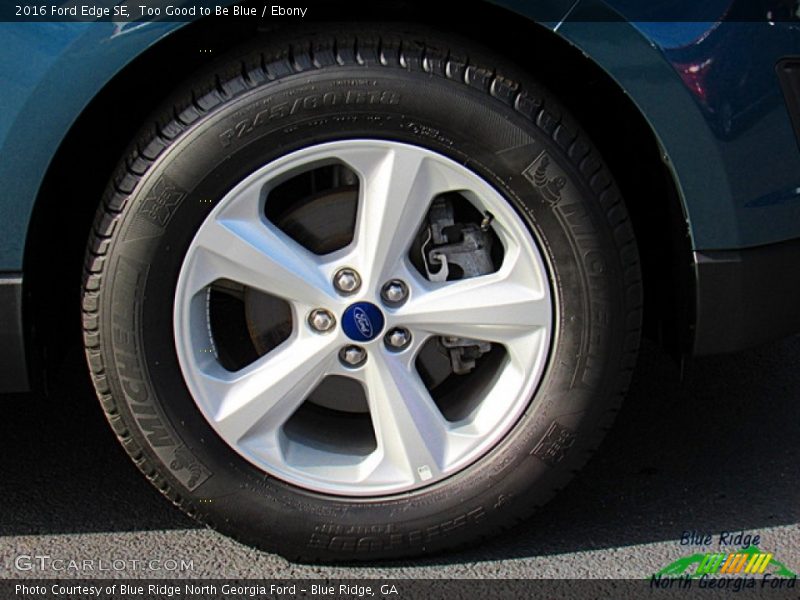 Too Good to Be Blue / Ebony 2016 Ford Edge SE