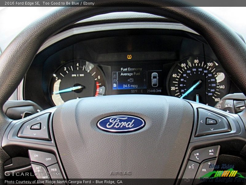 Too Good to Be Blue / Ebony 2016 Ford Edge SE