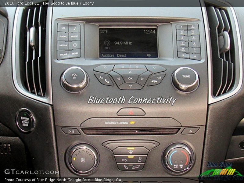 Too Good to Be Blue / Ebony 2016 Ford Edge SE