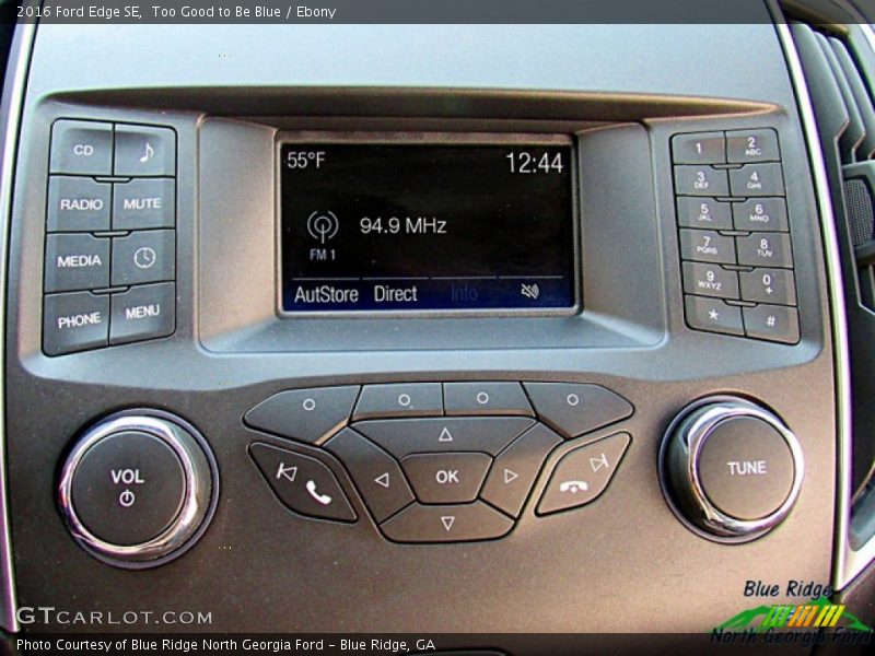 Too Good to Be Blue / Ebony 2016 Ford Edge SE