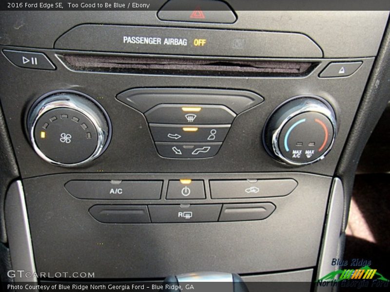 Too Good to Be Blue / Ebony 2016 Ford Edge SE