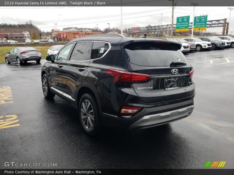 Twilight Black / Black 2019 Hyundai Santa Fe Limited AWD