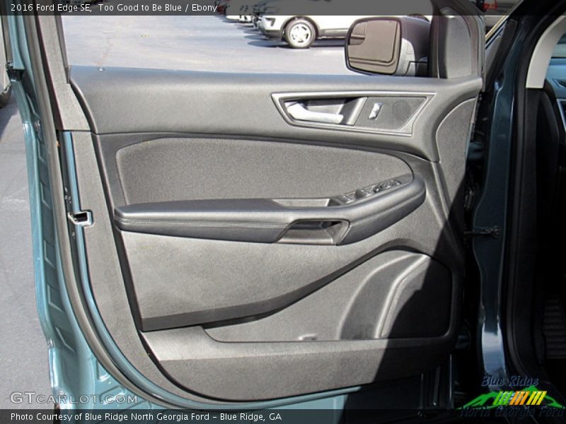 Too Good to Be Blue / Ebony 2016 Ford Edge SE