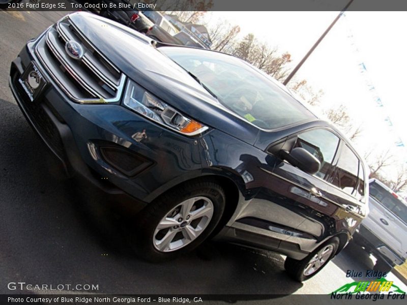 Too Good to Be Blue / Ebony 2016 Ford Edge SE