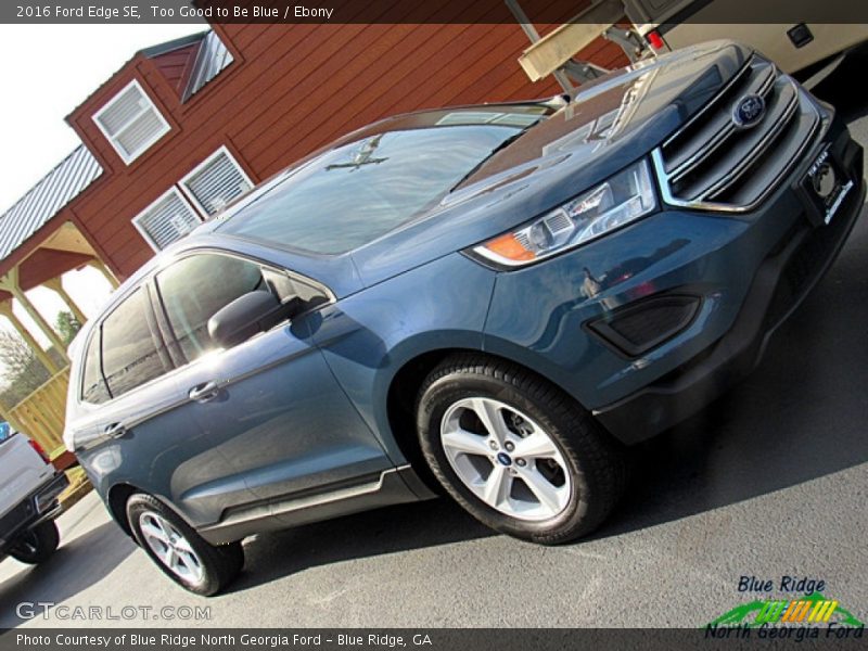 Too Good to Be Blue / Ebony 2016 Ford Edge SE