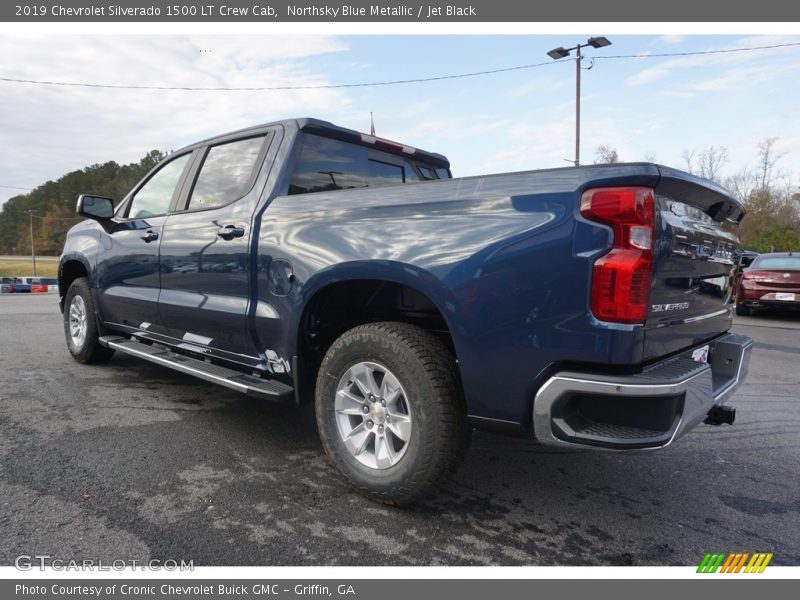 Northsky Blue Metallic / Jet Black 2019 Chevrolet Silverado 1500 LT Crew Cab